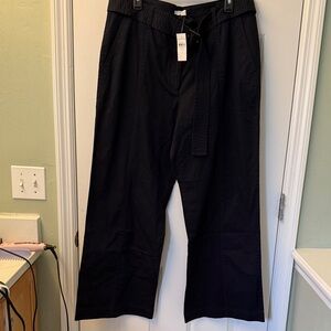 NWT Ann Taylor Black Belted Utility Pants